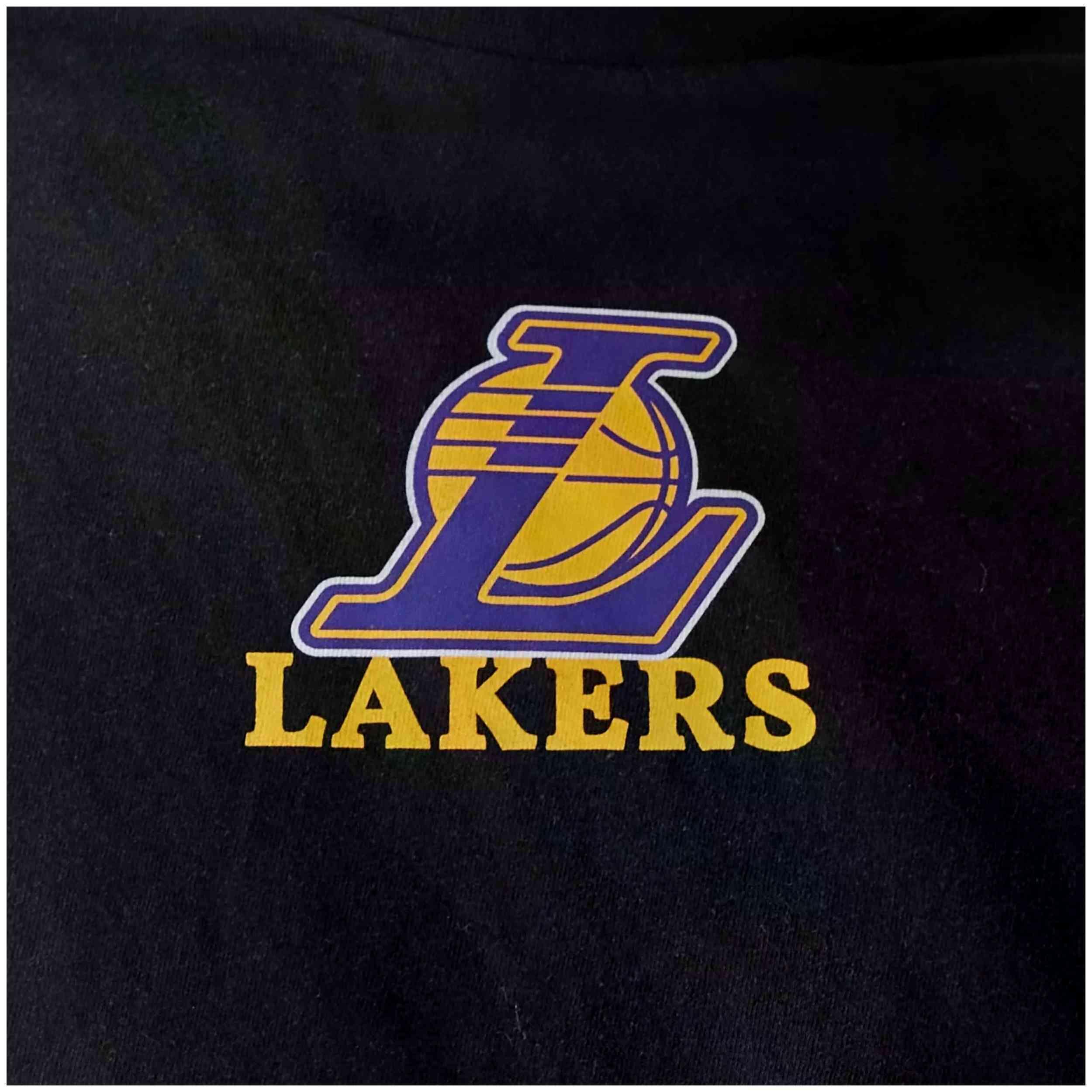 New Era Herren T-Shirt NBA LA Lakers Logo schwarz 4/7