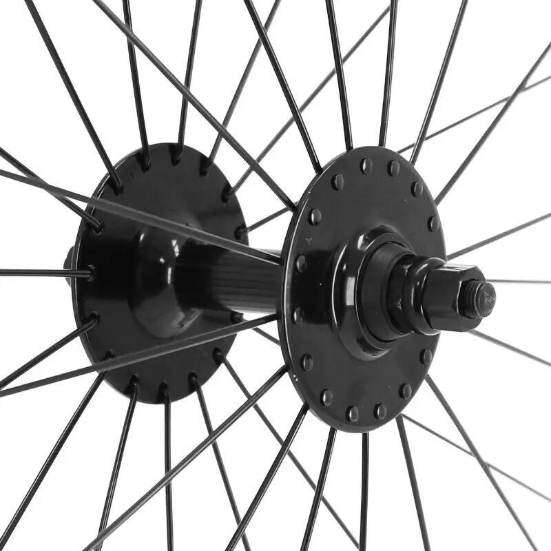Roue de vélo fixie patin avant avec écrou jante P2R 3/4