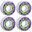 KFD Blast Roți Skateboard Pachet 4 buc - 52mm - Purple