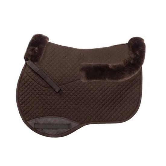 Tapis de selle pour cheval cuir d'agneau Kavalkade