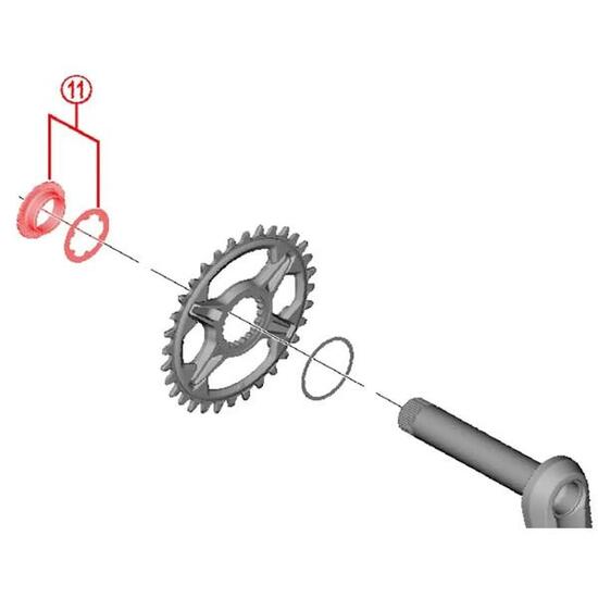 dado e rondella Shimano FC-M8100