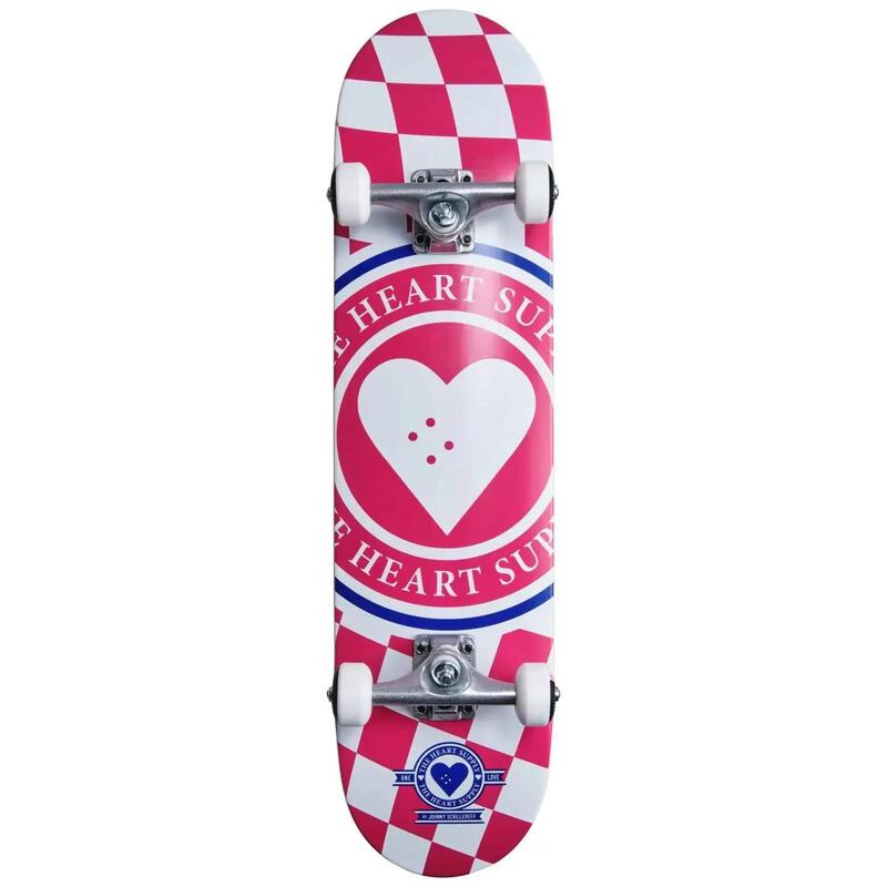 Heart Supply Insignia Check Skateboard Complet - 7.75" - Roz