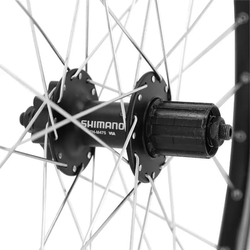 Roue blocage disque arrière Velox Shimano M475 9-10-11 V 3/4