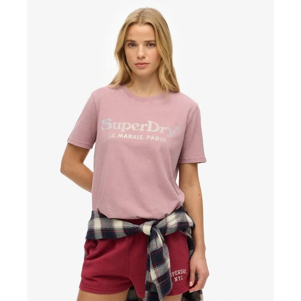 T-shirt décontracté métallisé femme Superdry Venue 3/6