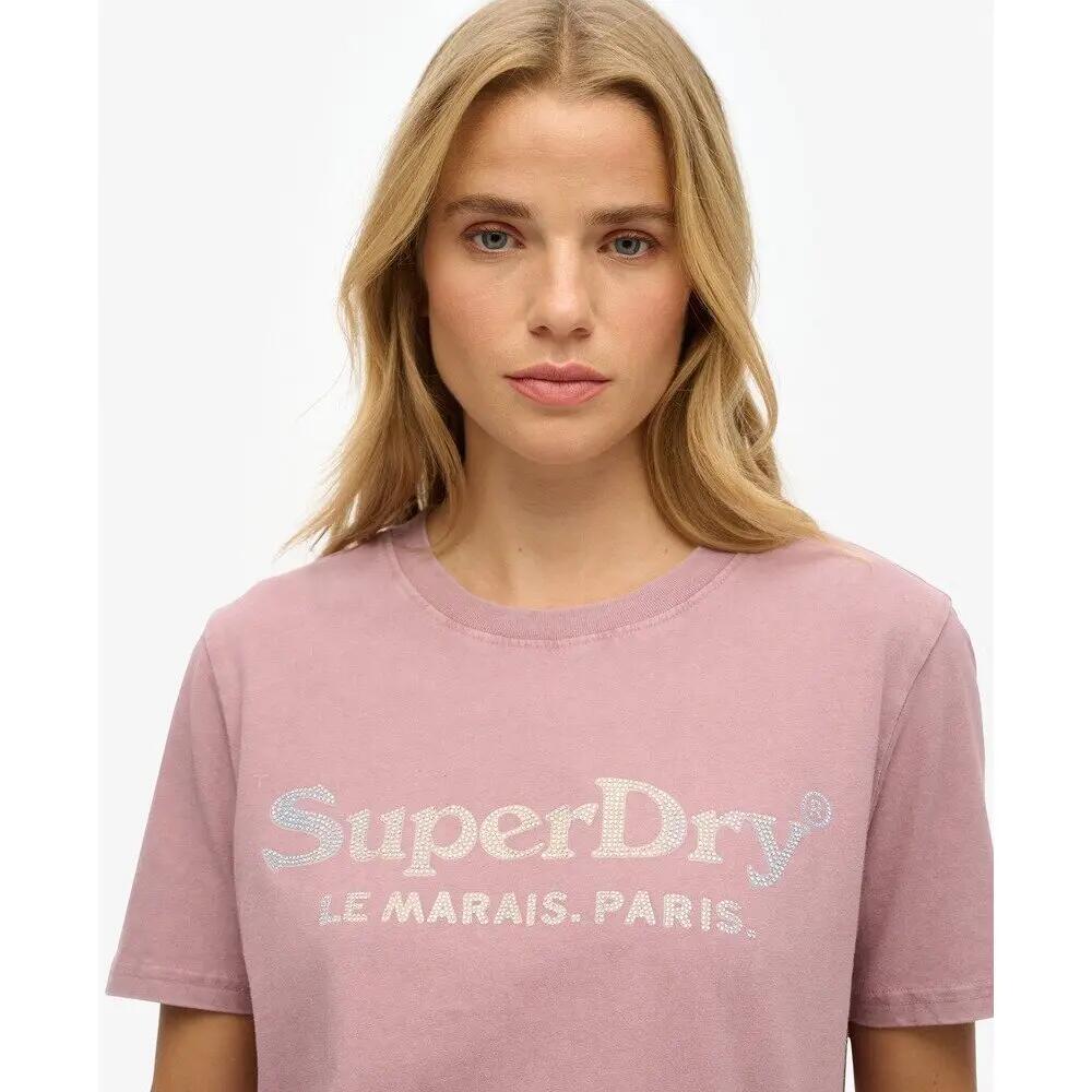 T-shirt décontracté métallisé femme Superdry Venue 5/6