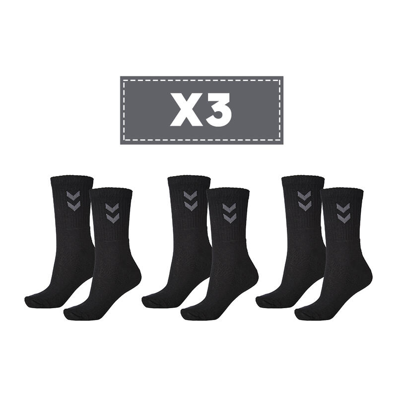 Calcetines balonmano básicos Hummel, 3-Pack, negro