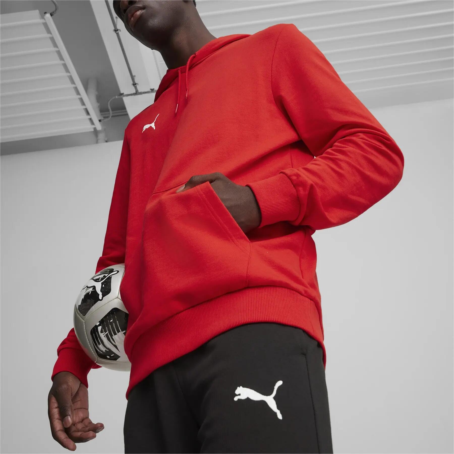 PUMA Herren teamGOAL Casuals Hoody Sweatshirt Pullover 658618 Rot 7/7