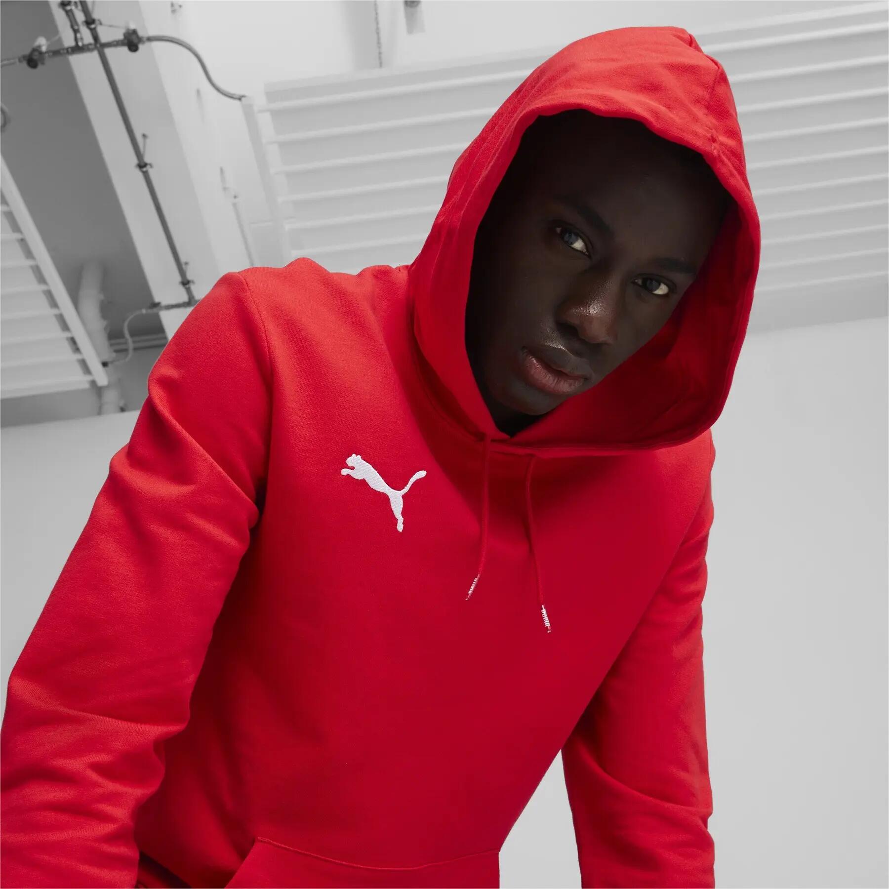 PUMA Herren teamGOAL Casuals Hoody Sweatshirt Pullover 658618 Rot 6/7