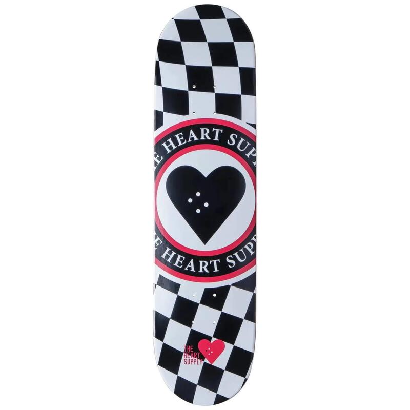 Heart Supply Insignia Check Placa Skateboard - 8" - Negru