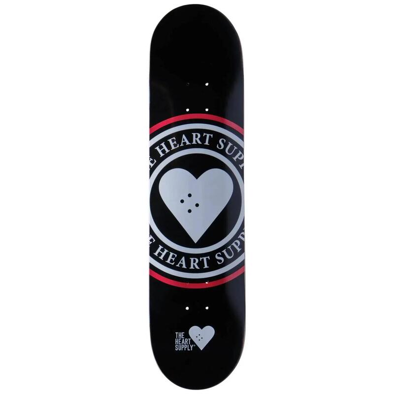 Heart Supply Insignia Placa Skateboard - 8" - Negru