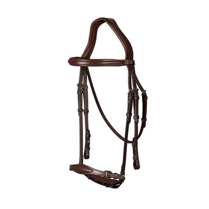 Bridon équitation anatomique muserolle adjustable Dy'on