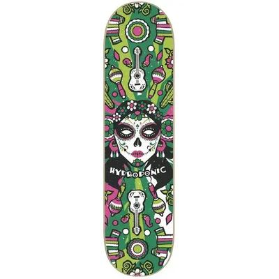 Skateboard hydroponic mexican skull 2.0