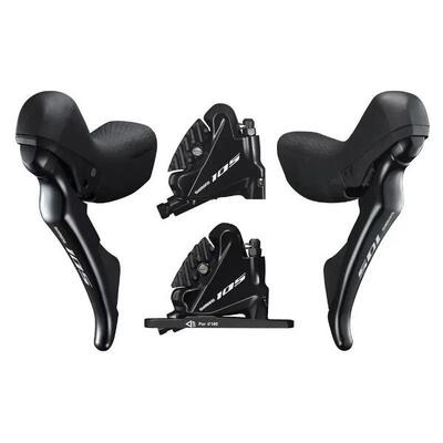 Hydraulische schijfremmen voor en achter shimano r7020