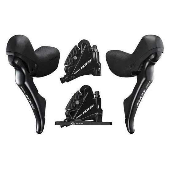 Hydrauliczne hamulce tarczowe z przodu i z tyłu Shimano R7020