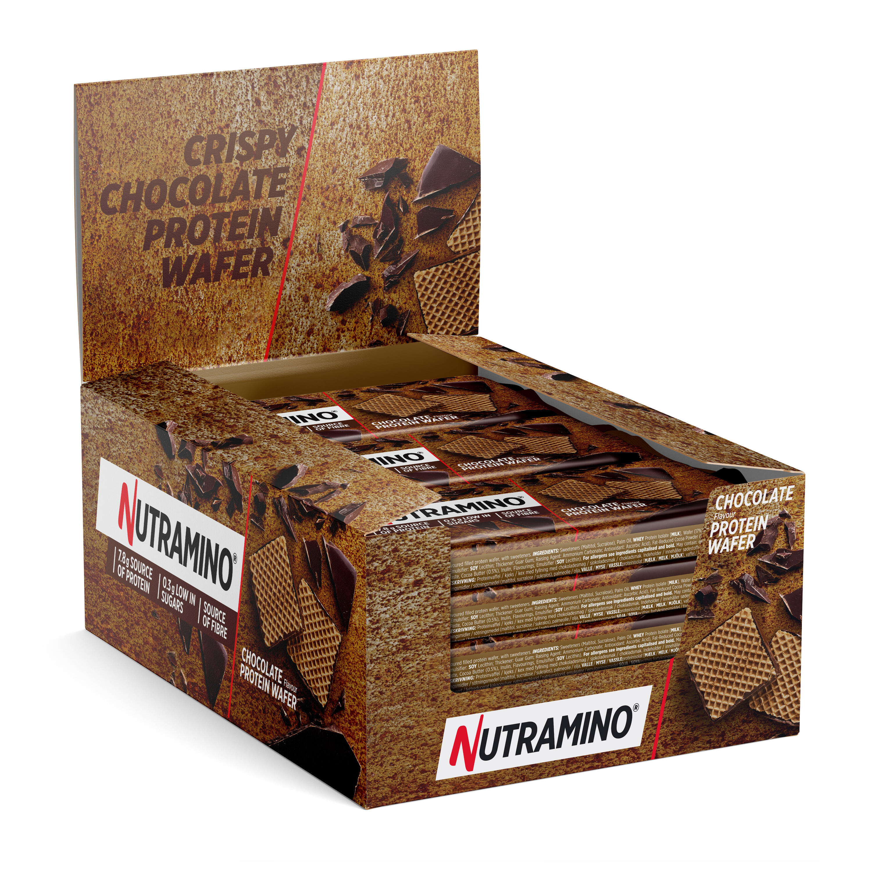 Nutramino Protein Wafer (12x39g) Chocolate - Barres - Barres protéinées 2/5