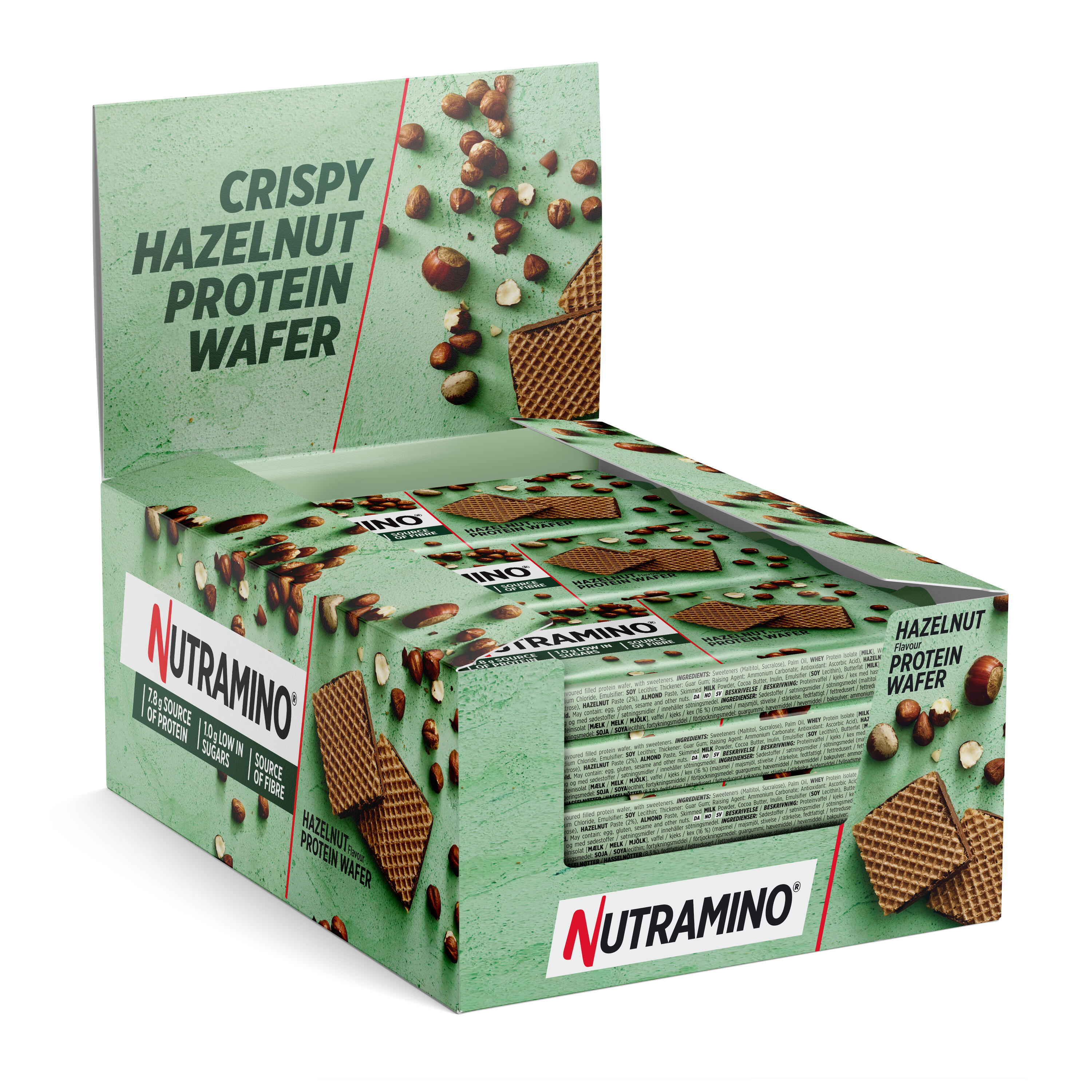 Nutramino Protein Wafer (12x39g) Hazelnut - Barres - Barres protéinées 2/3