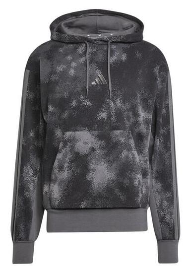 ADIDAS sweat à capuche homme coton-polyester, doublure polaire, poche kangourou