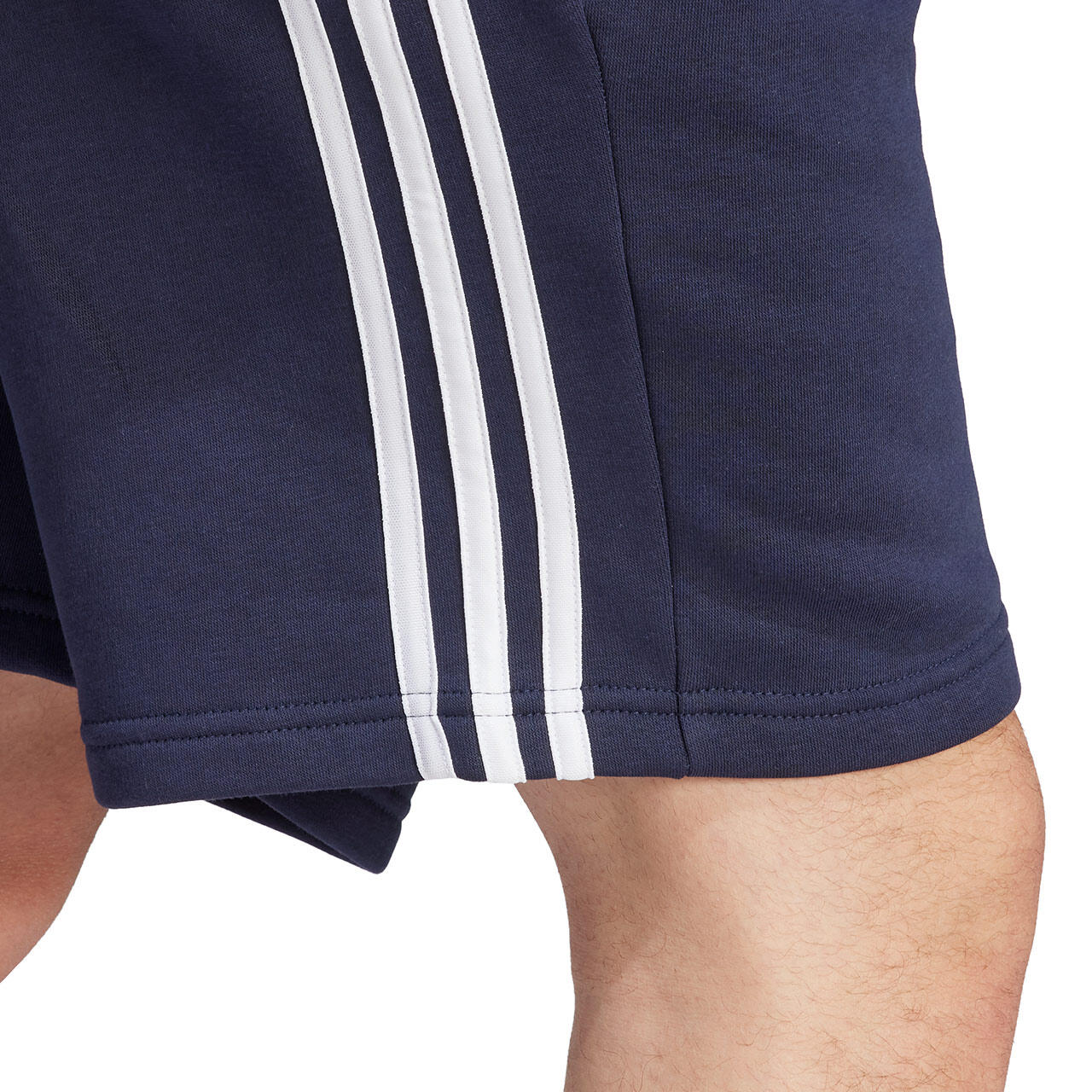 Pantalones cortos para hombre adidas Essentials Fleece 3-Stripes Shorts 5/7
