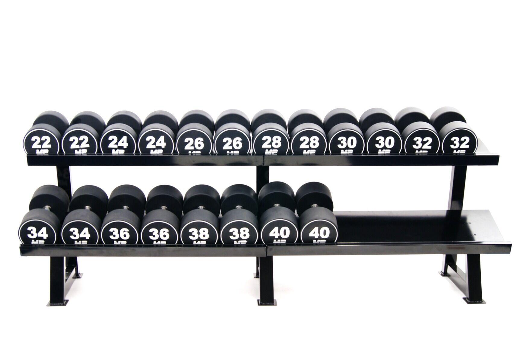 Dumbbellrek Heavy 2-laags - Zwart 3/6