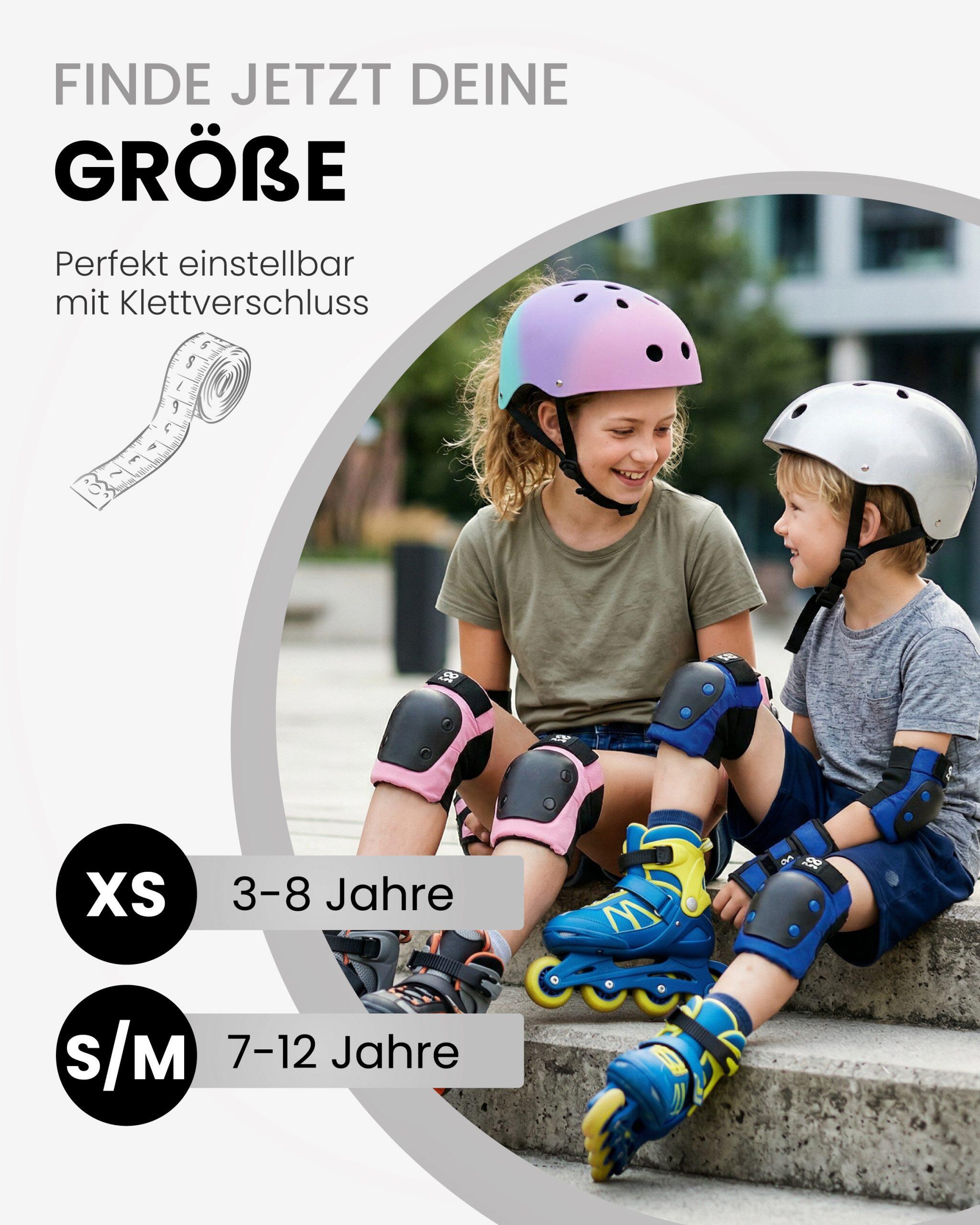 Protecciones Patines Niña - Rodilleras y Coderas 3-12, Protectores Niño skate 3/7