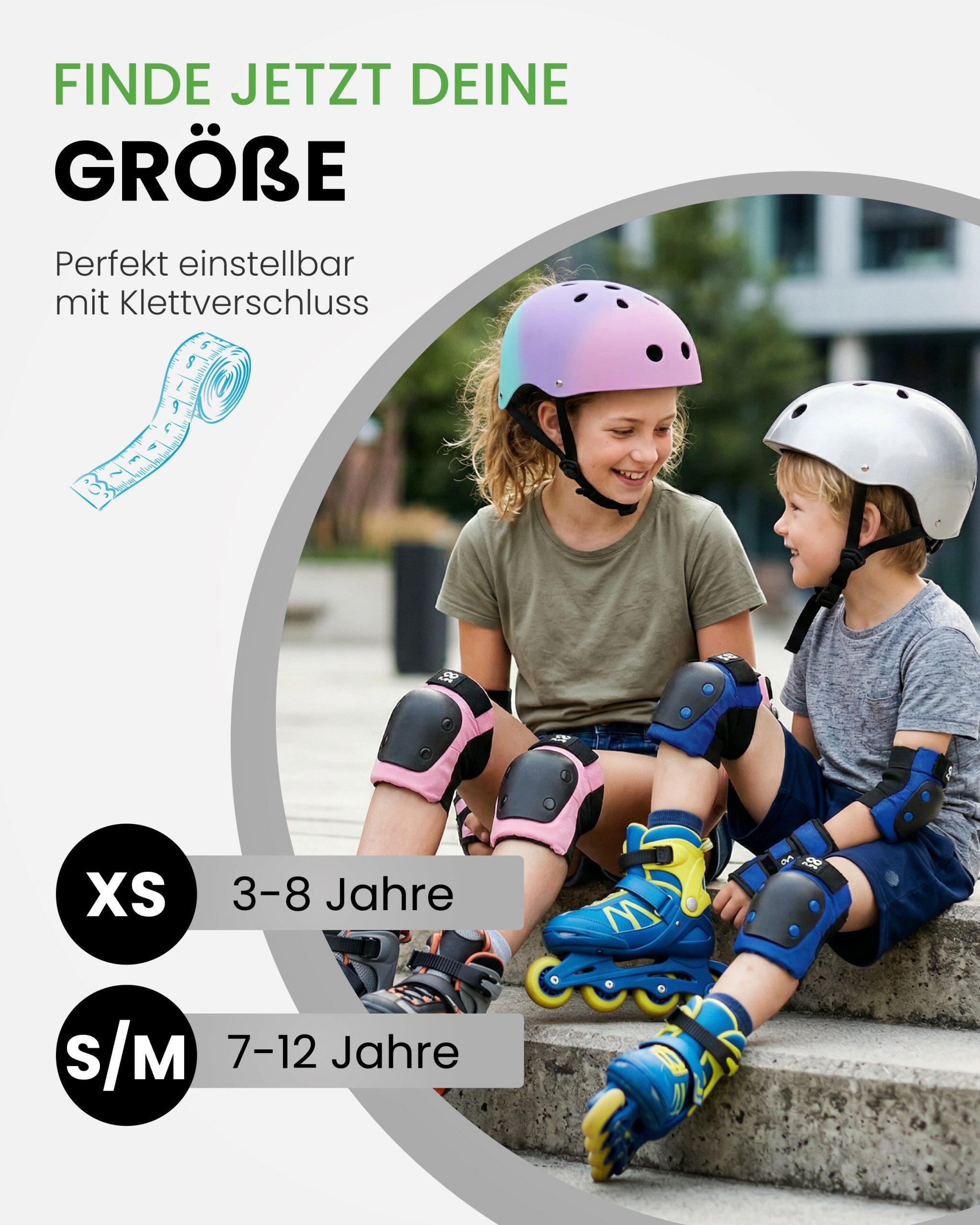 Protecciones Patines Niña - Rodilleras y Coderas 3-12, Protectores Niño skate 3/7