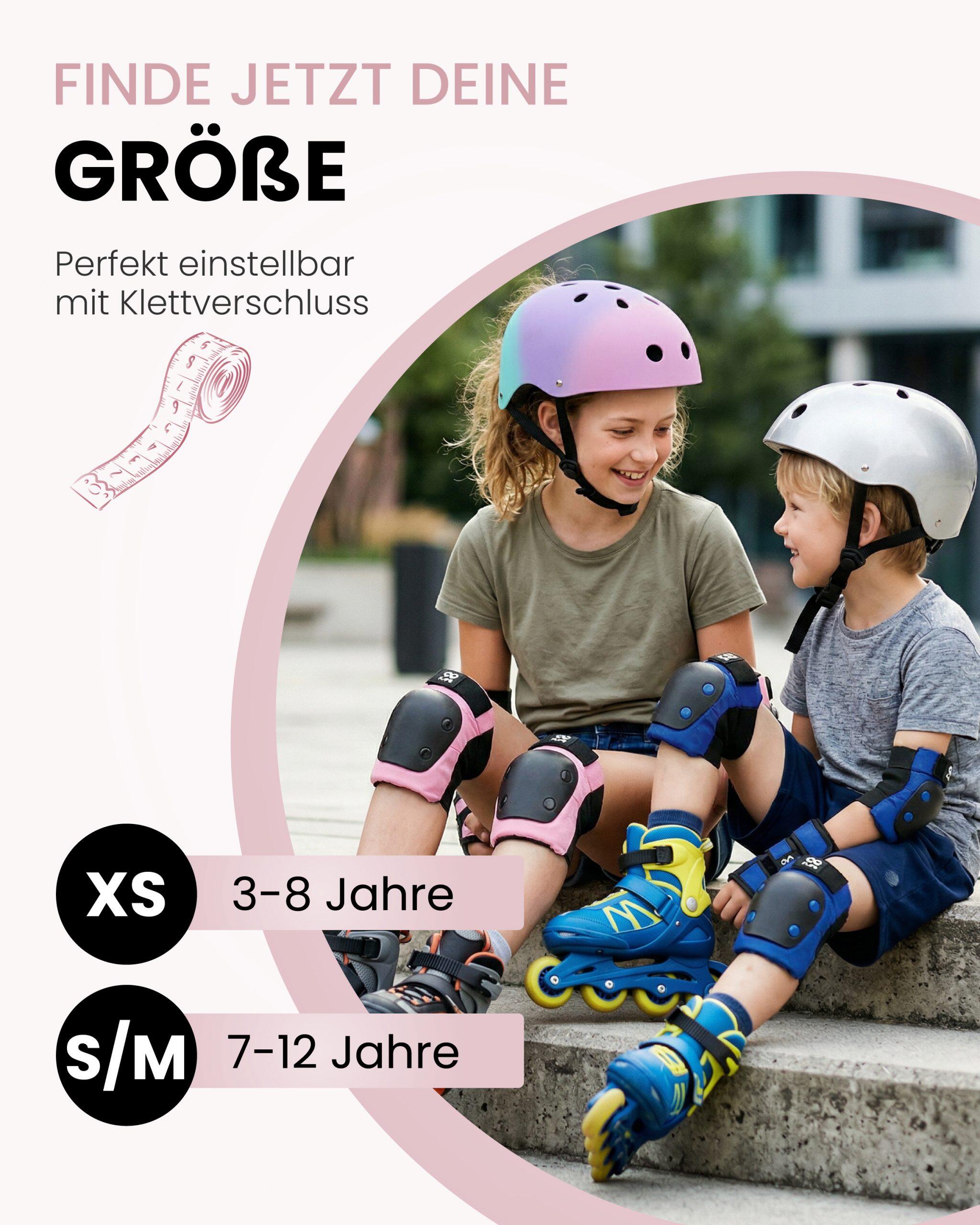 Protection Roller Enfant Fille - Protege Trotinette, Skateboard, Velo 3-12 ans 3/7