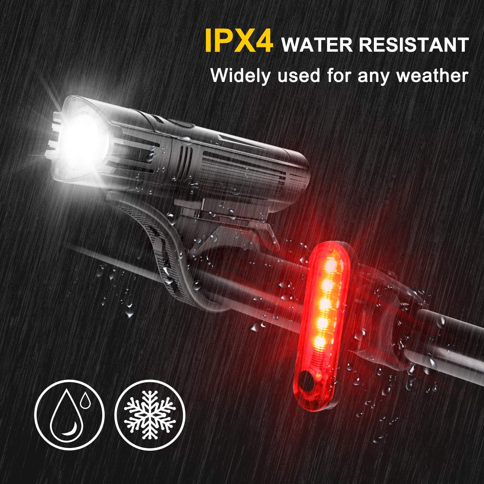 Fietsverlichting set LED USB oplaadbaar – krachtige koplamp + achterlicht 5/7