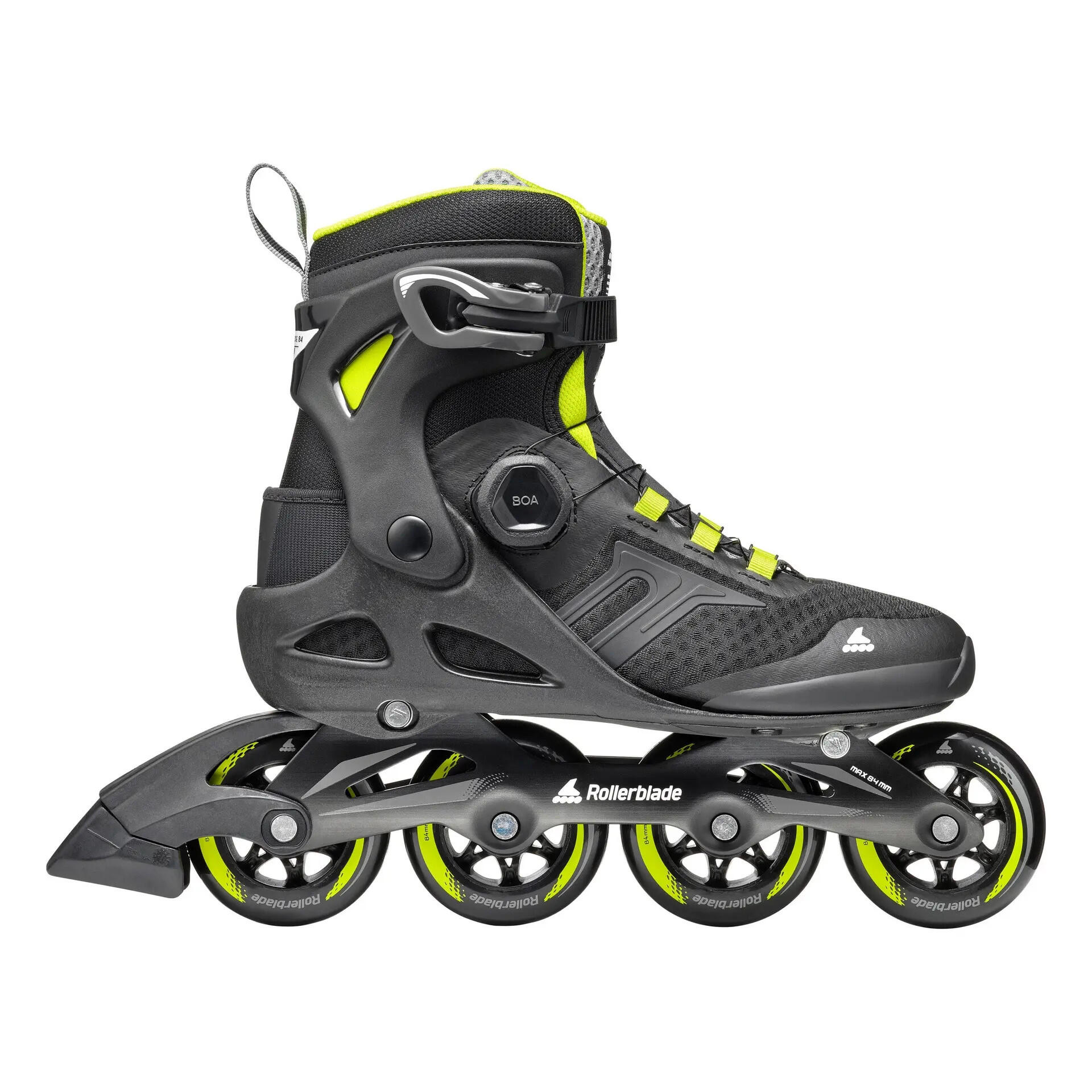 ROLLERBLADE MACROBLADE 84 BOA, NOIR/LIME, 47/47.5 6/6