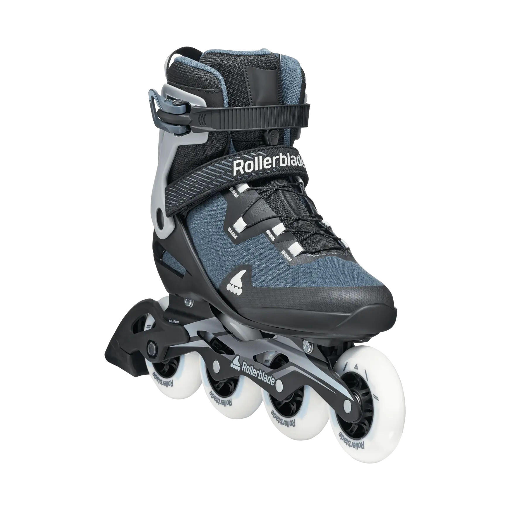 ROLLERBLADE Roller Fitness Macroblade 90 Noir Bleu Acier 2/6