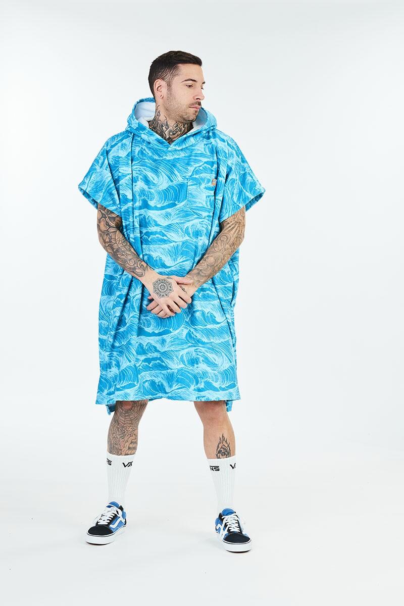 Poncho de surf adulto - Ocean - Azul 2/4