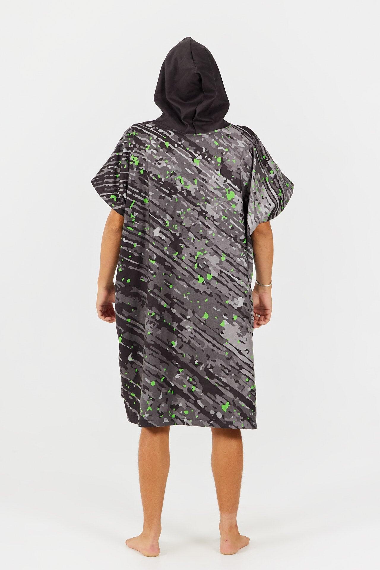 Poncho de surf para adulto - Serie Sport - Verde 2/4