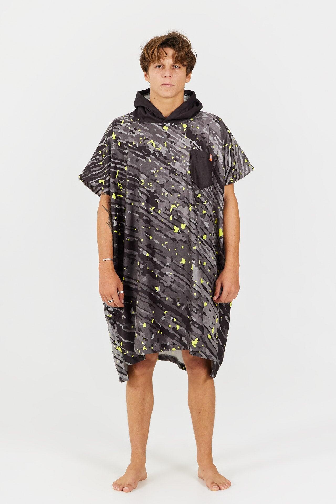 Poncho de surf para adulto - Serie Sport - Amarillo 2/4