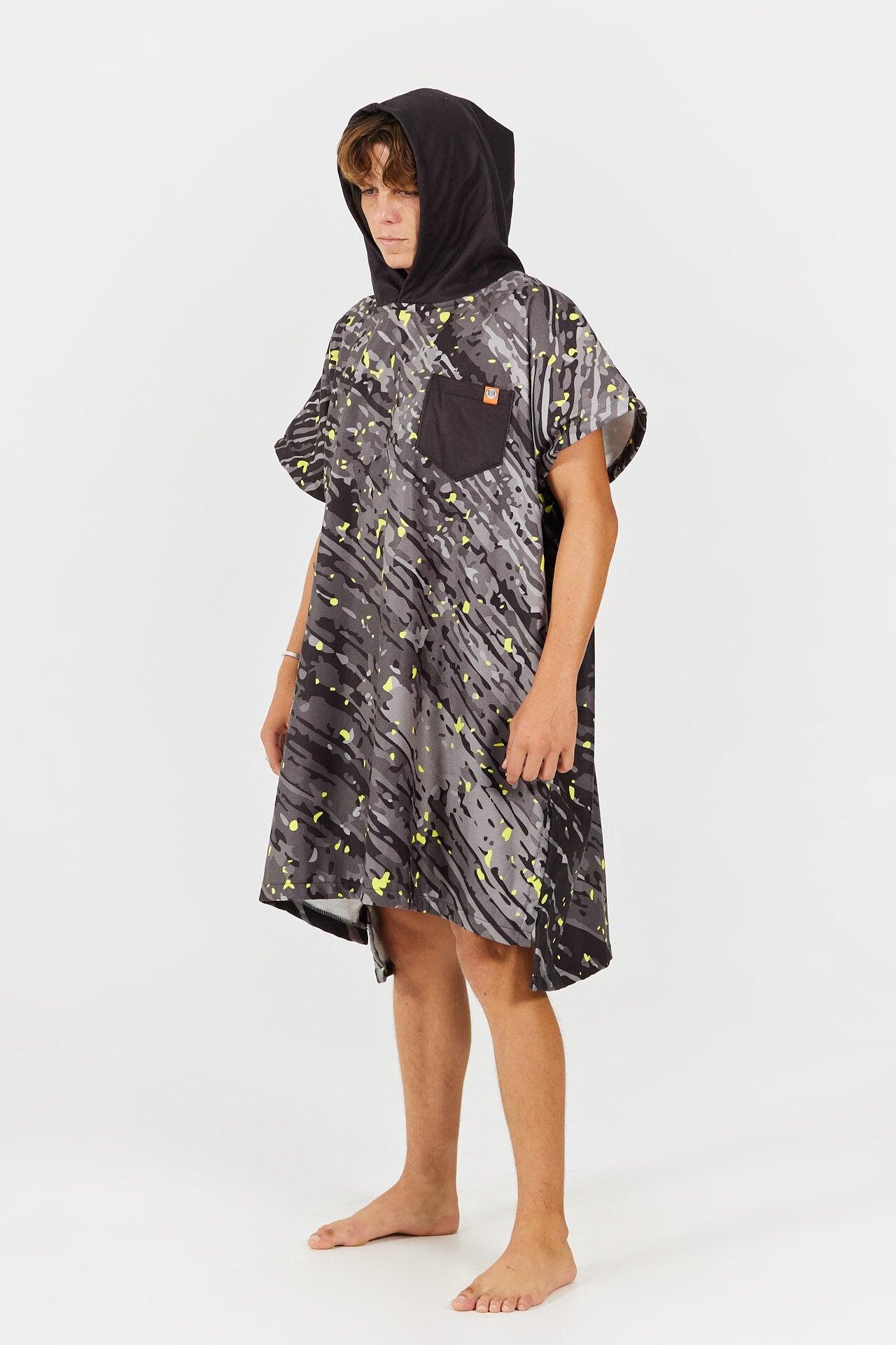 Poncho de surf para adulto - Serie Sport - Amarillo 4/4