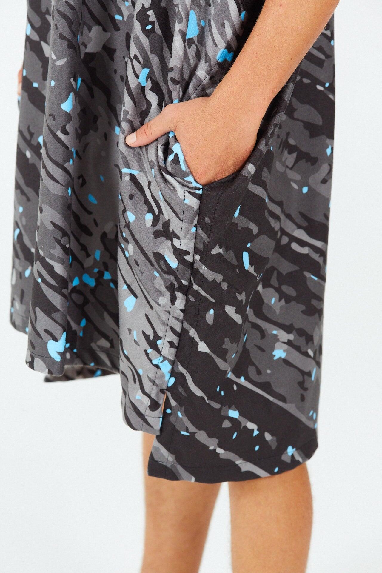 Poncho de surf para adulto - Serie Sport - Azul 4/4