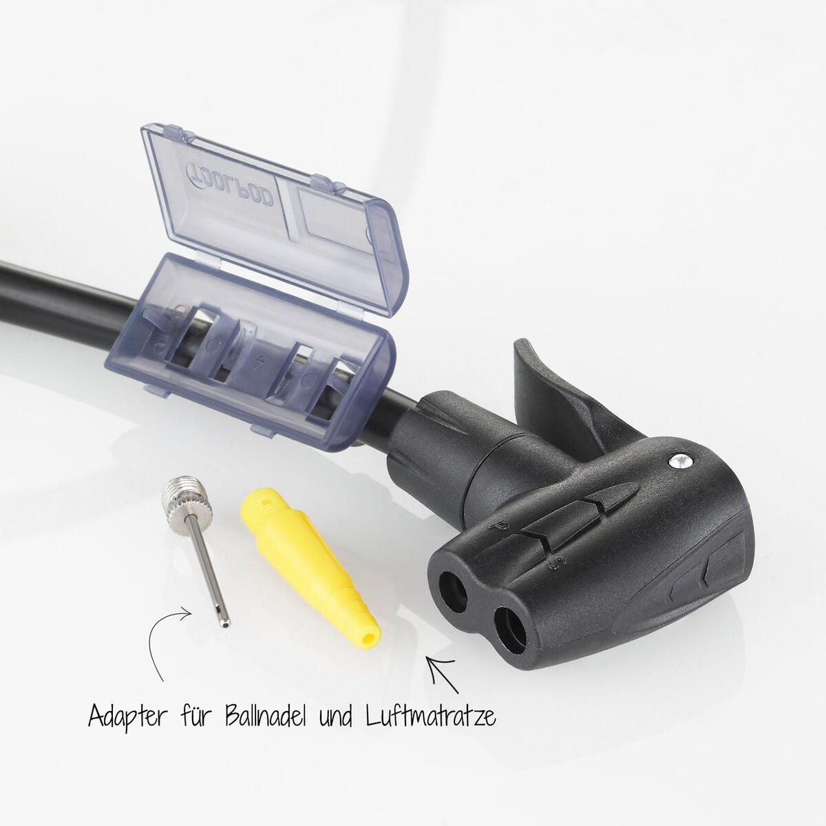 FISCHER Standpumpe Duokopf mit Manometer 6/6