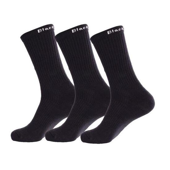 Pack de chaussettes hautes Black Crown Noir 35-38