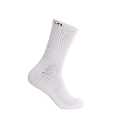 Black crown hoge sokken pack blanco 35-38