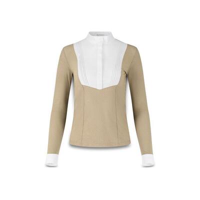 Show shirt dames heritage air lange mouwen beige size 38 - maat