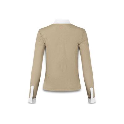 Show shirt dames heritage air lange mouwen beige size 38 - maat