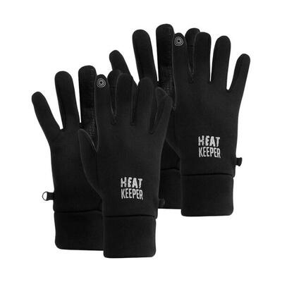 Heatkeeper - thermo sporthandschoenen heren - zwart - 2-paar