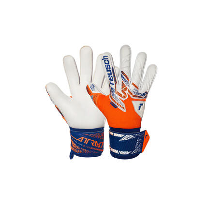 Rękawice bramkarskie Reusch Attrakt Silver shocking orange/energize blue