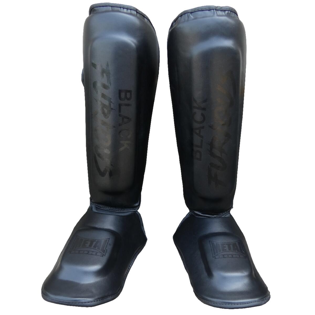 Protége tibia + pied furious black 1/7
