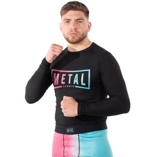Rashguard manches longues Metal Boxe Miami Vibe L