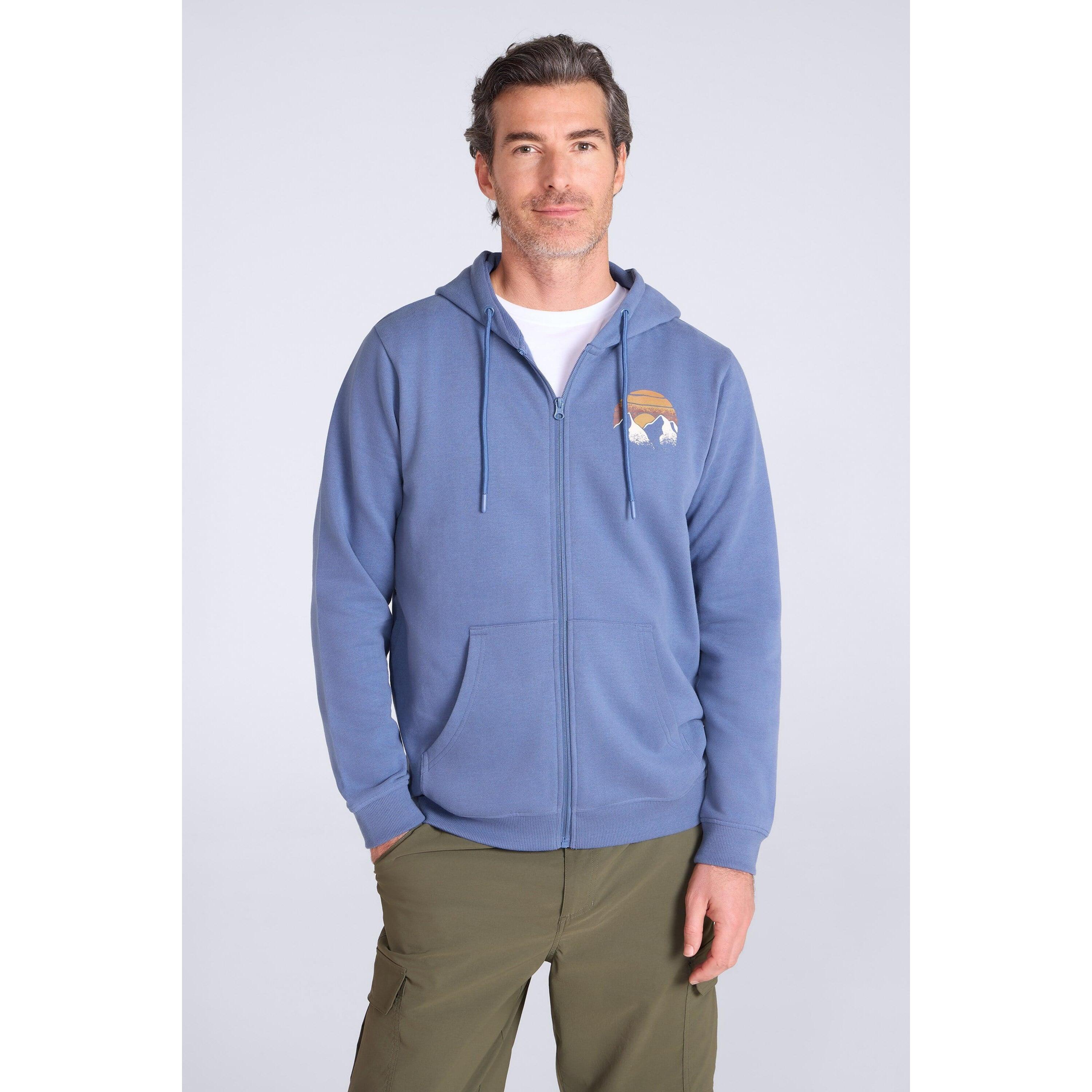 Mountain Warehouse Mens Circle Mountain Drawcord Full Zip Hoodie