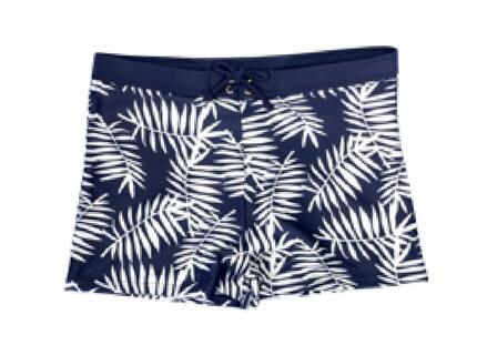 Shorty de Bain Lagon Bleu "Palmes" 2XL Bleu