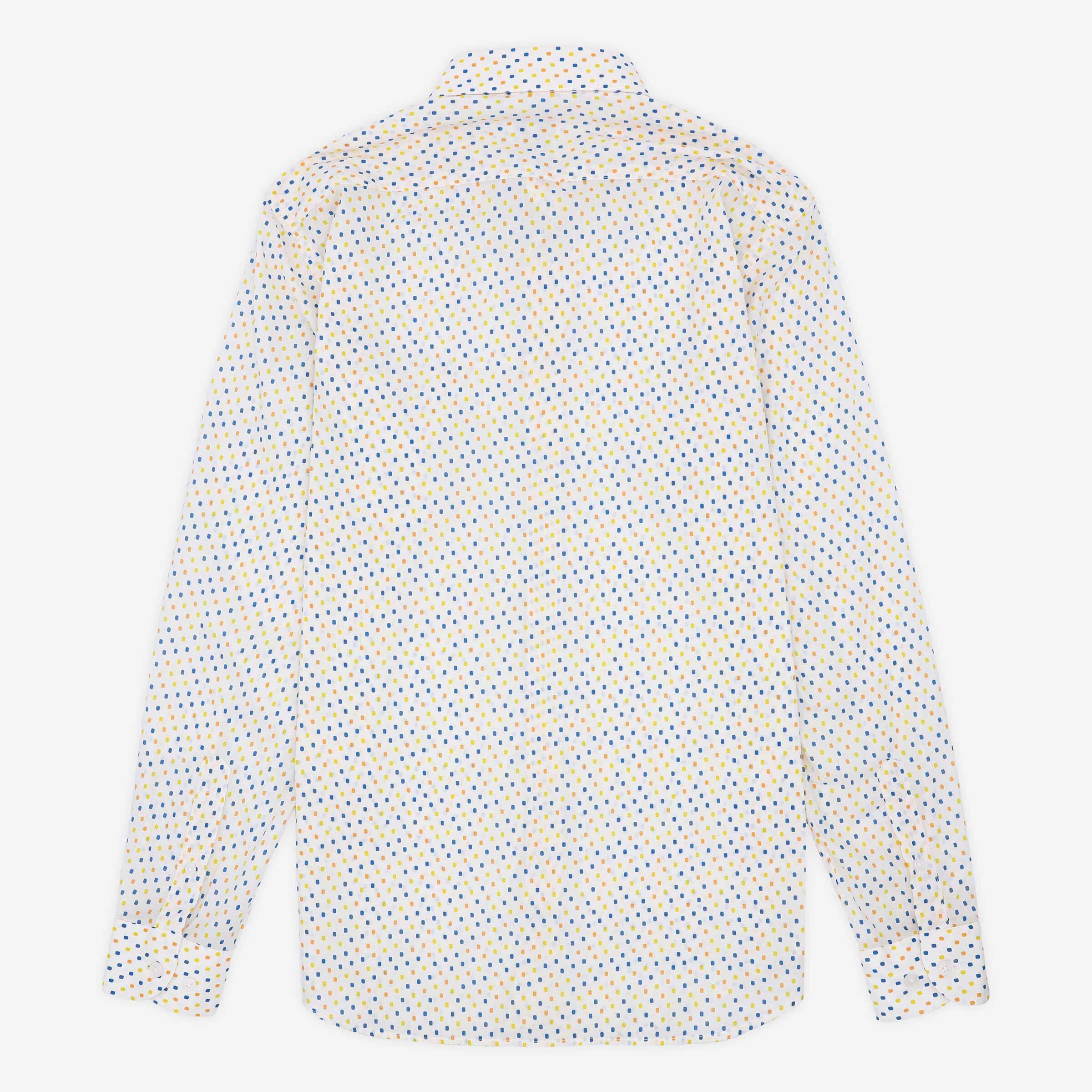 Camicia a maniche lunghe stampata in cotone multicolore 2/4