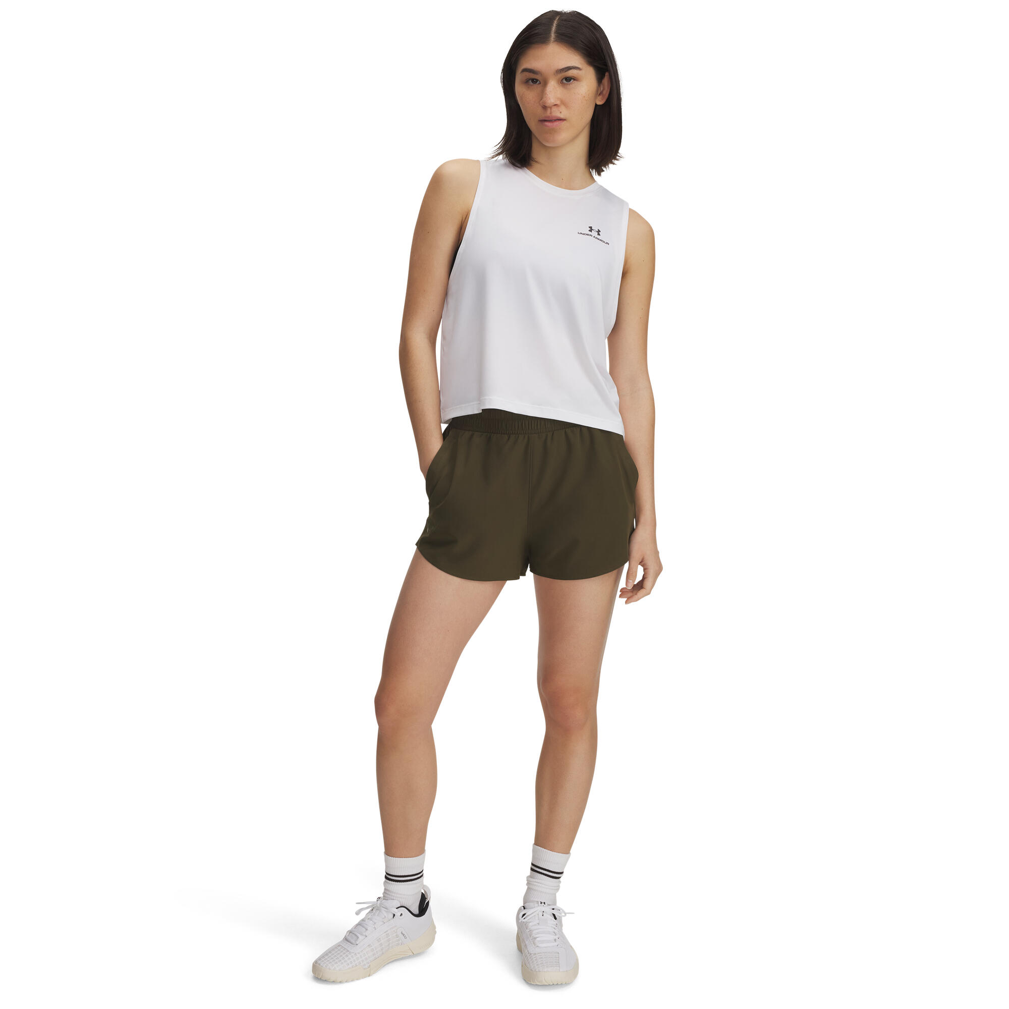 Under Armour Damen Hose Flex Woven 3in Shorts 1376935 3/4