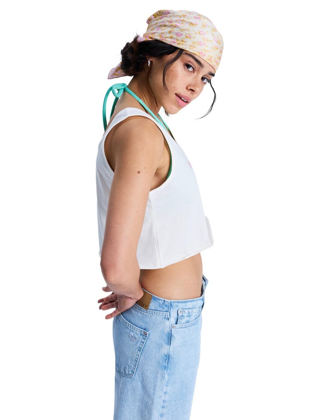Top Crop Sin Mangas MAGIC SUNSET CROP Blanco Mujer 3/4