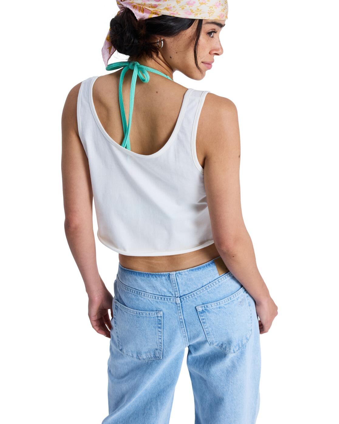 Top Crop Sin Mangas MAGIC SUNSET CROP Blanco Mujer 2/4