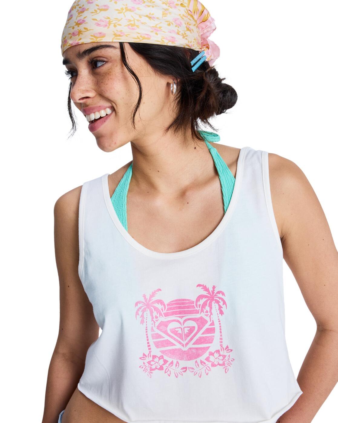 Top Crop Sin Mangas MAGIC SUNSET CROP Blanco Mujer 4/4